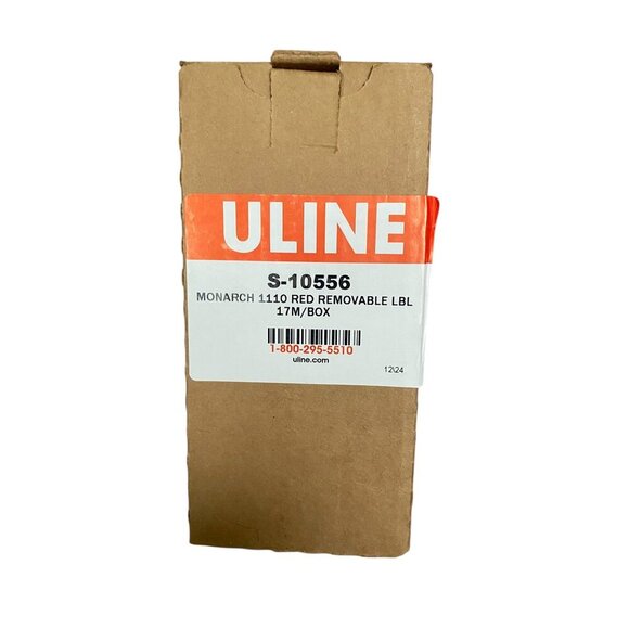 Uline Monarch 1110 Red Removable Labels 17M Roll Box Avery Dennison New - Picture 1 of 9